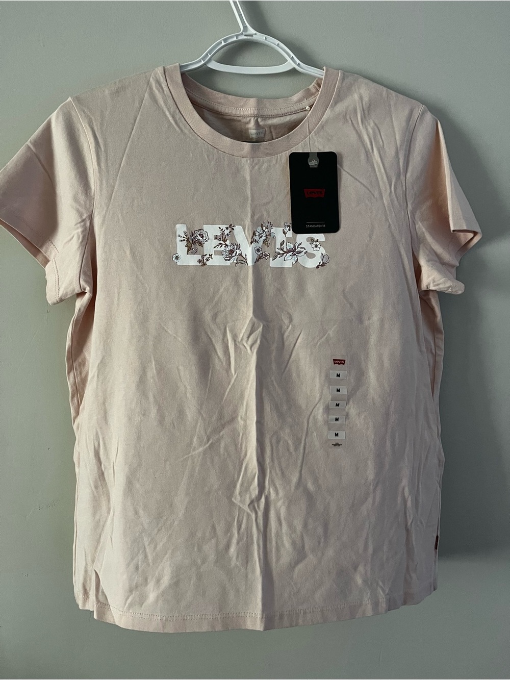 Medium Pink Floral Levi's Short-sleeve Tee (NWT)